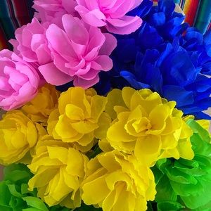 Mexican paper flowers